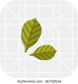 Green leaves icon 2