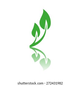 green leaves icon