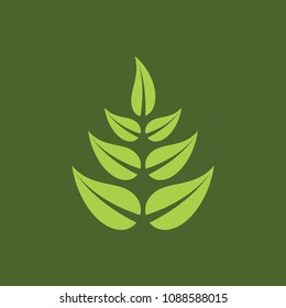 Green Leaves icon.Vector