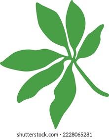 Vectordesign der grünen Blätter