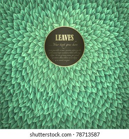 Green Leaves Invitation with space for Your text