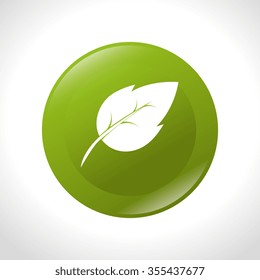 Green leaves or leaf graphic icon design, vector illustration eps10