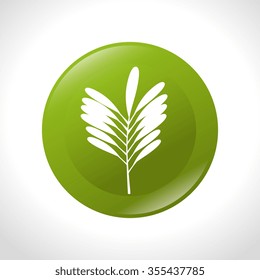 Green leaves or leaf graphic icon design, vector illustration eps10
