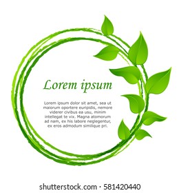 Green leaves or leaf graphic icon design, vector illustration