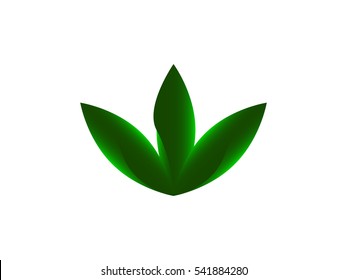 Green leaves logo