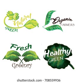Green Leaves Logo Collection