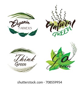 Green Leaves Logo Collection