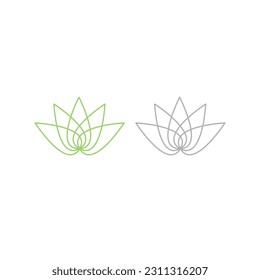 Green Leaves Logo Raw, Eco, Bio Product Sign Symbol isolated on White