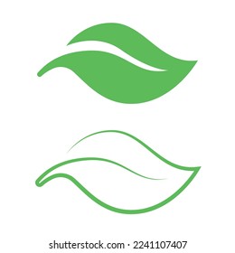 Green Leaves Logo Vector Vectorart