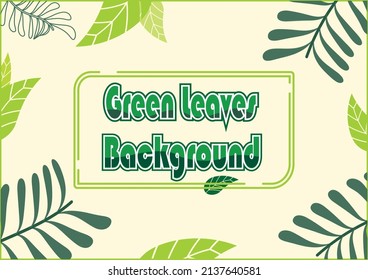 green leaves natural organic background