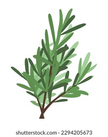 Green leaves on tree branch symbolize growth isolated
