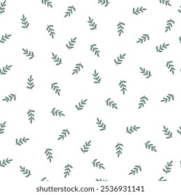 Green leaves on white background.