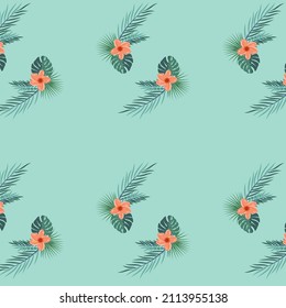 green leaves and orange flower vector design wedding henna