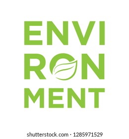 green leaves as a part of word environment 