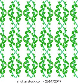 green leaves pattern