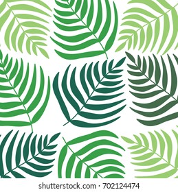 Green leaves pattern