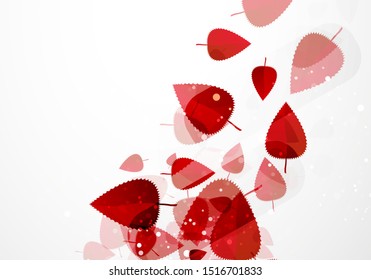 Green leaves pattern background. Ecology modern abstract template. Nature concept