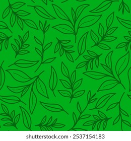 green leaves pattern background. Green leaf seamless pattern. leaves pattern background. seamless patterns with green leaves.