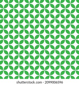 Green leaves pattern background vector design