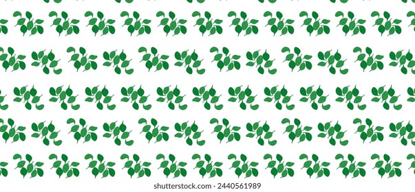 Green leaves pattern. Fresh spinach pattern

