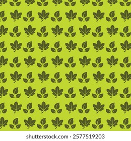 Green leaves pattern. Nature backgrounds