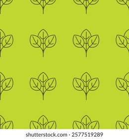 Green leaves pattern. Nature backgrounds