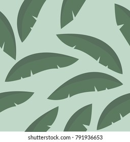 green leaves pattern vector