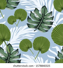green leaves pattern vector for background, print, wallpaper with editable eps file