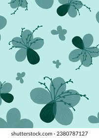 Green leaves patterns on green background for web banner, business presentation, branding package, fabric print, wallpaper, social media post, doodle, notes, book covers, wall decor.