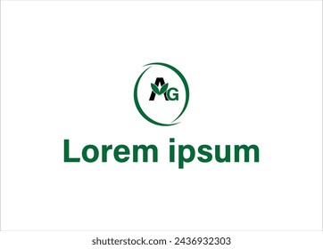 Green leaves round logo,Flat wheat logo collection,Farm logo set icon template,