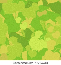 Green leaves seamless
