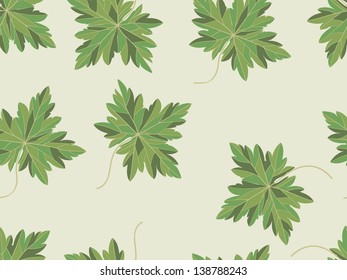Green leaves seamless