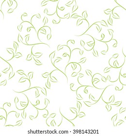 green leaves seamless
