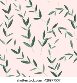 Green leaves seamless