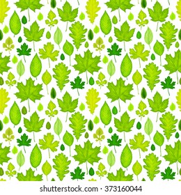 green leaves seamless background