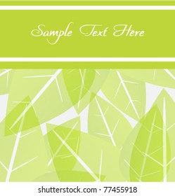 green leaves seamless background