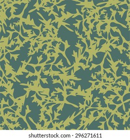 Green  leaves seamless background. vector design illustration.