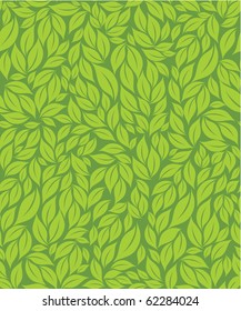 Green Leaves Seamless Pattern