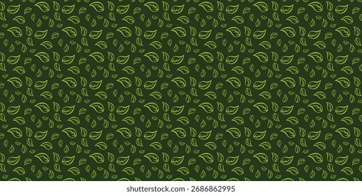 Hojas verdes sin patrón de Plantilla de fondo. Para textiles, papel de regalo o diseño de carteles.