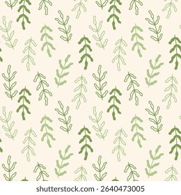 green leaves seamless pattern for fabric