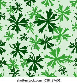 green leaves seamless pattern, textile