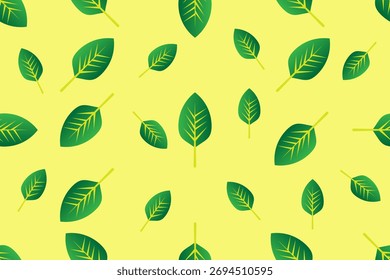 O verde deixa o padrão sem emenda. Padrão de folha floral tropical.