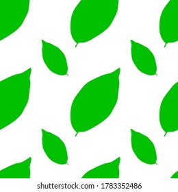 green leaves seamless pattern for your project. Spring plant pattern.