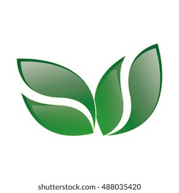 green leaves shape