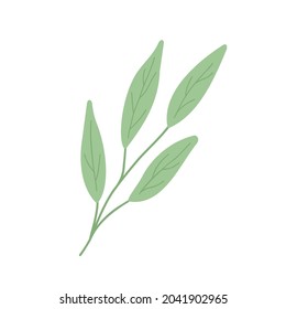 Hojas verdes concepto simple vector minimalista ilustración de estilo plano, multicolor a mano dibujado elementos florales naturales conjunto, elemento para invitaciones, tarjetas de felicitación, folleto, decoración de vacaciones de otoño