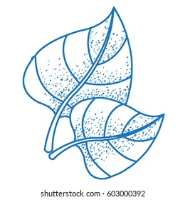 Green leaves sketch logo.
