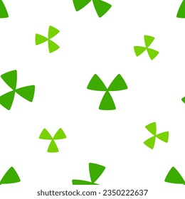 Green leaves of St. Patrick's Day. Seamless pattern background Emblems leaf clover. Vector illustration for backdrop printing wrapping banner.