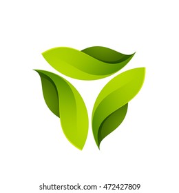 3 Leaf Logo Images, Stock Photos & Vectors | Shutterstock