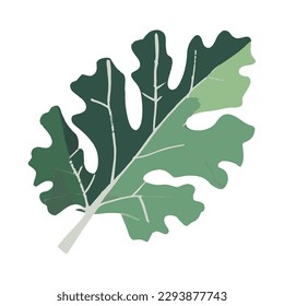 Green leaves symbolize natures growth over white