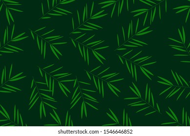 Green Leaves template background. Tropical background. vector illustration.